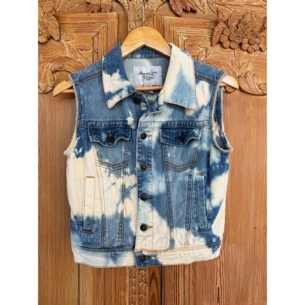 Upcycled Denim Vest | One-of-a-Kind | Romantic Americana Festival Wear | Small - Picture 2 of 5